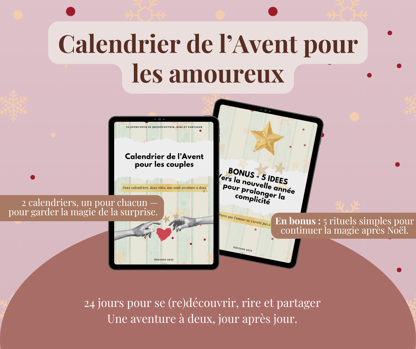 Calendrier de l’Avent pour les couples – 24 activités à deux | Édition 2025