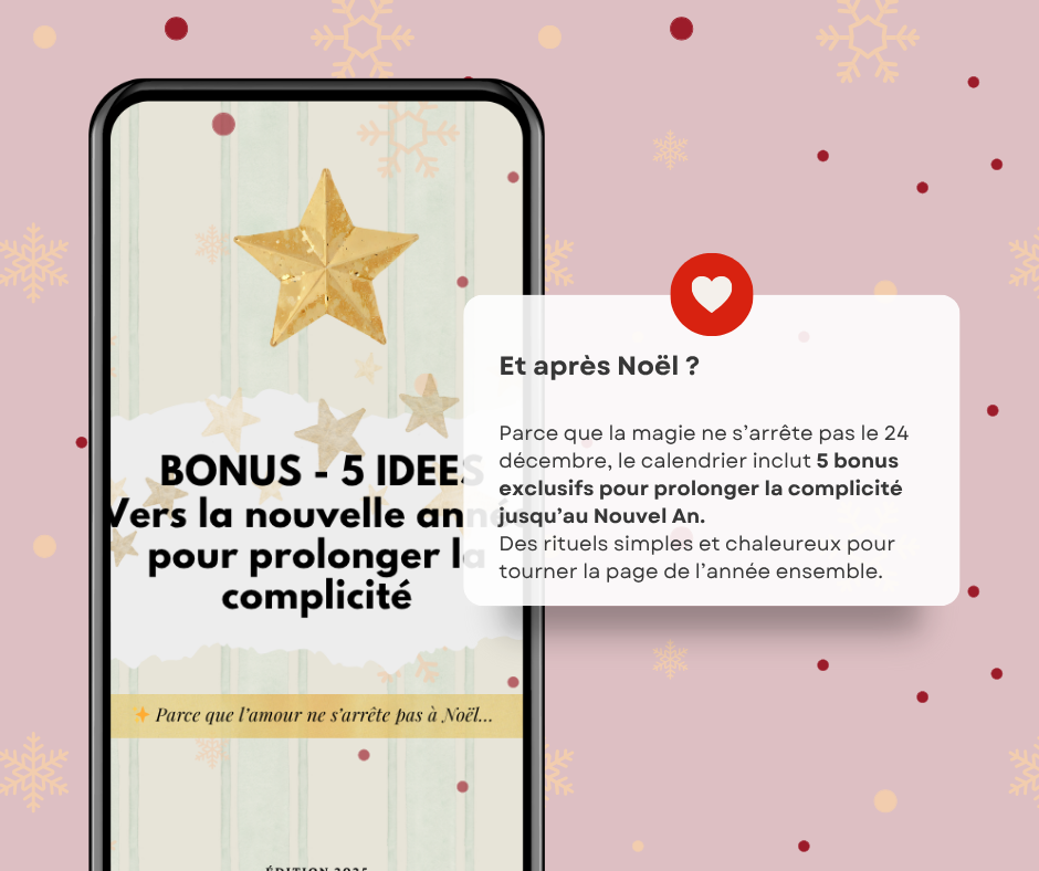 Calendrier de l’Avent pour les couples – 24 activités à deux | Édition 2025